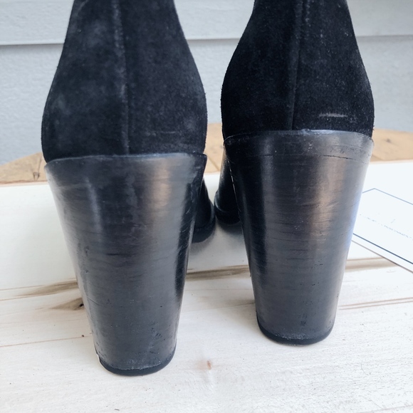 Rag & Bone "Mabel" Peep Toe Mixed Leather Bootie - Picture 4 of 7